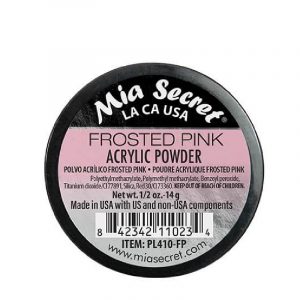 Polvo Acrilico Frosted Pink 1/2 Oz Mia Secrets