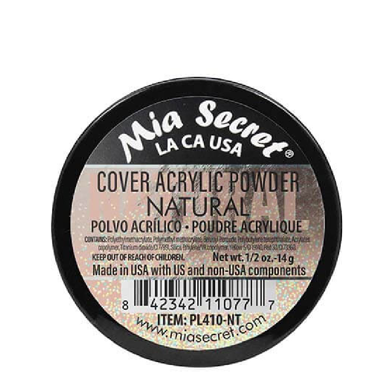 Polvo Acrílico Cover Natural De 1/2 Oz Mia Secrets