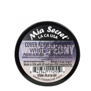 Polvo Acrílico Cover White Peony De 1/2 Oz Mia Secrets