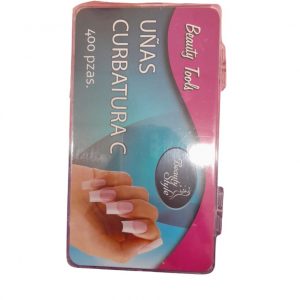 Tips Curvatura C Natural 400 Piezas Beauty Style
