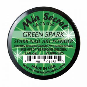Mia Secret Polvo Acrilico Green Spark 1/4 Onz