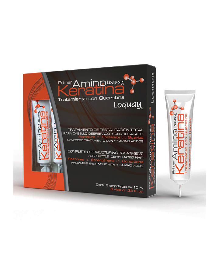Loquay Mascarilla Primer Amino Con Queratina 6x10ml
