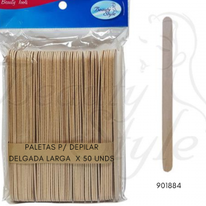 Paleta Para Depilar Beauty Style Delgada (50 Unds)