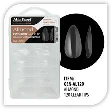 Uñas Transparente Gel Almond Clear Mia Secret